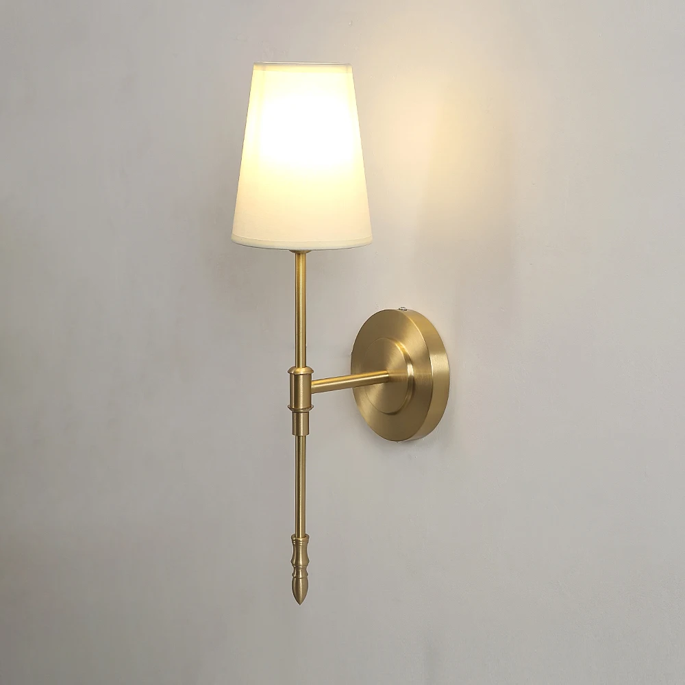 Imagem -02 - Clássico Cobre Parede Lâmpada para Home Decor Lâmpadas de Cabeceira Retro Quarto Corredor Escadas Sconce Interior Luminária Luzes Led