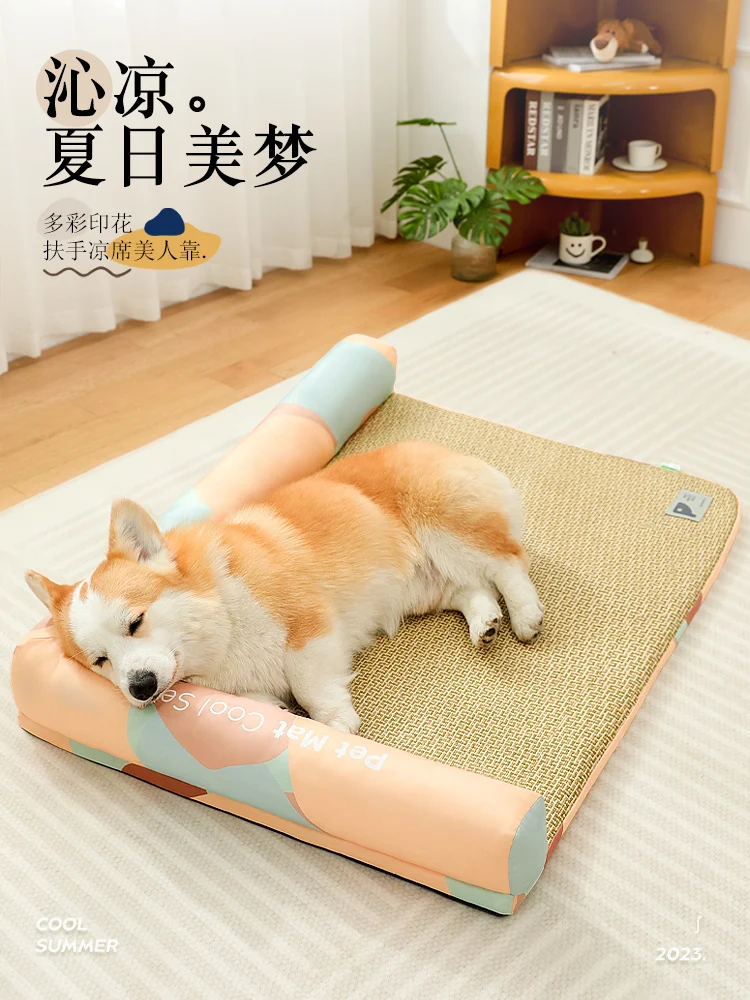 The product can be customized.Dog mat, dog nest sleeping mat, all-season dog mat, pet ice mat, cat supplies