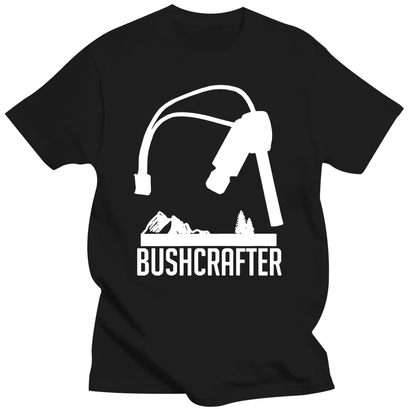 Men's Bushcrafter, The Firesteel t shirt Designs 100% S-3xl Original Interesting Building Summer Style Natural shirt