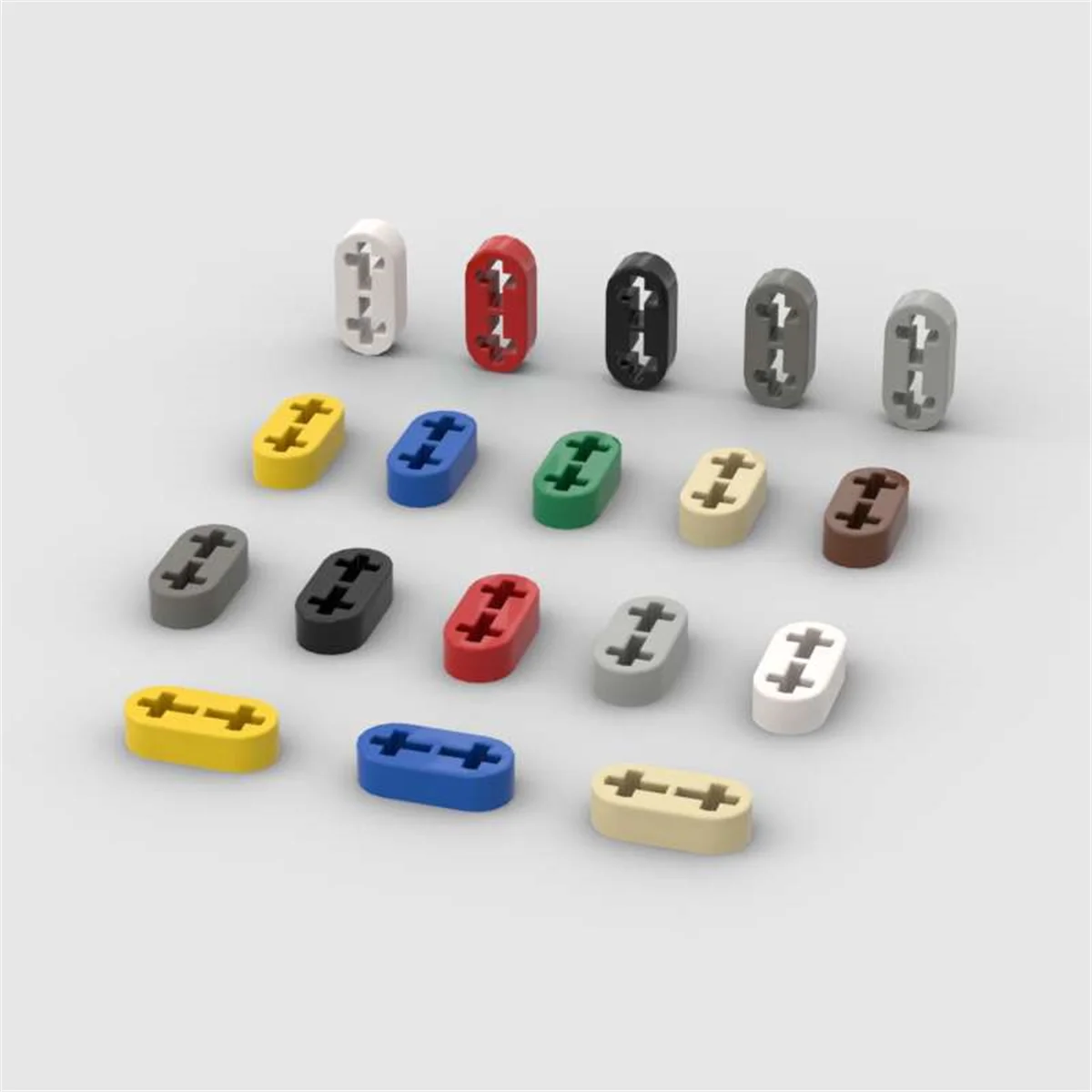 10PCS Puzzle Particle 41677 Liftarm Building Blocks Kit High-Tech Thin 1x2 Axle Holes Brick Idea Toys Gifts