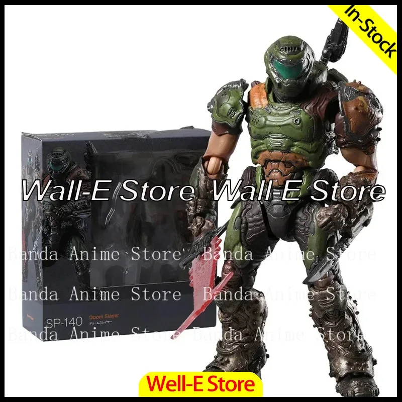 In Stock Figma SP-140 Doom Slayer Action Figure Figurine Collectible Model Doll Toy Gifts view 2