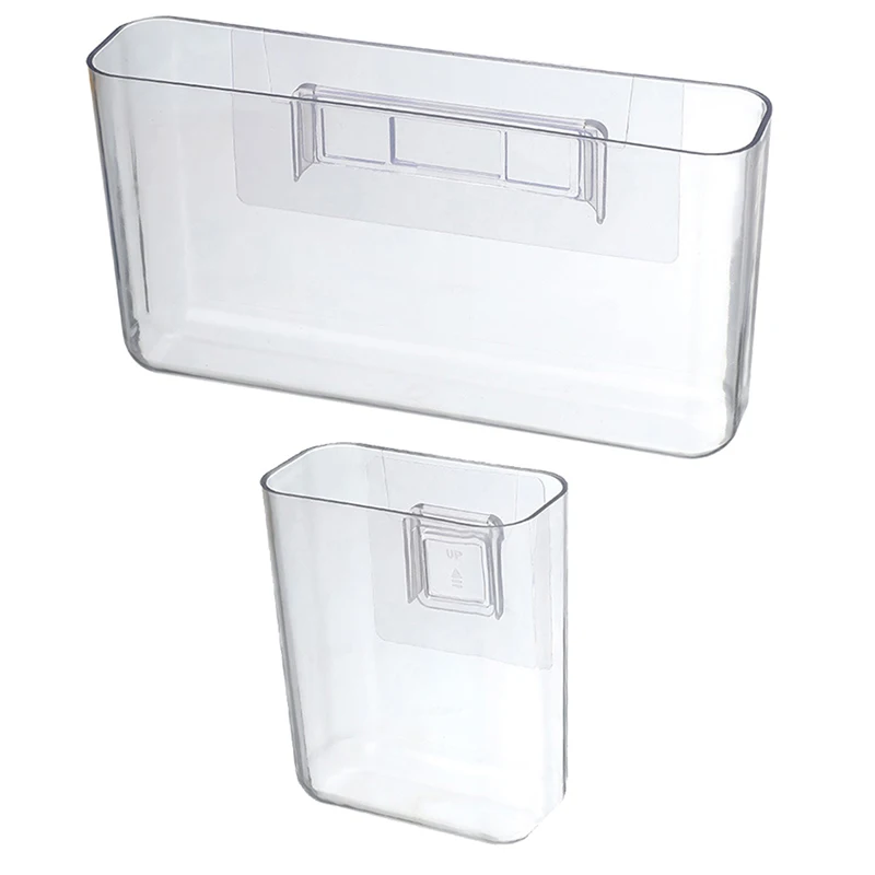 Transparent Wall-mounted No Punch Bedside Racks Home Key Cosmetic Hanging Organizer Storage Box