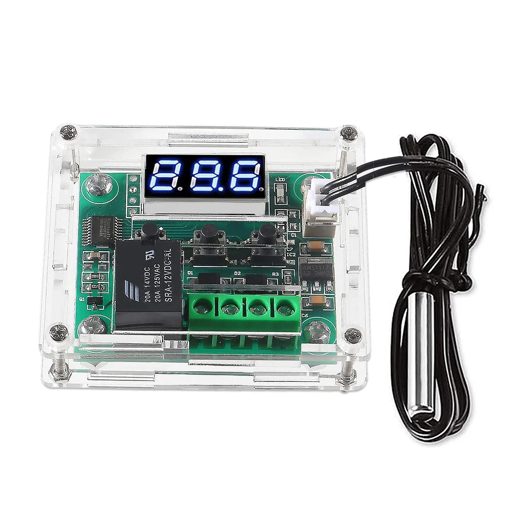 DC 12V Digital Temperature Controller Board With Case Digital Thermostat -50-110℃ Electronic Temperature Control Module Switch