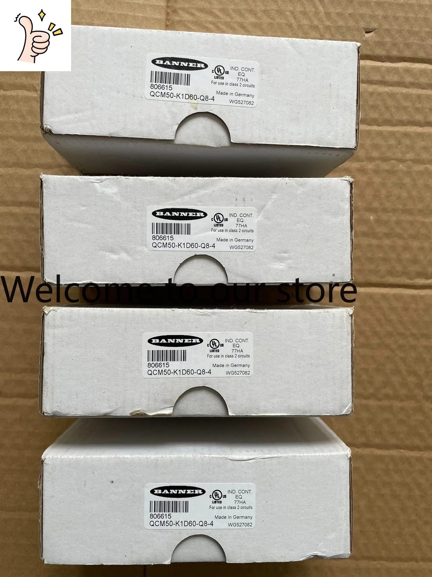 BANNER QCM50-K1D60-Q8-4 Color Sensor,