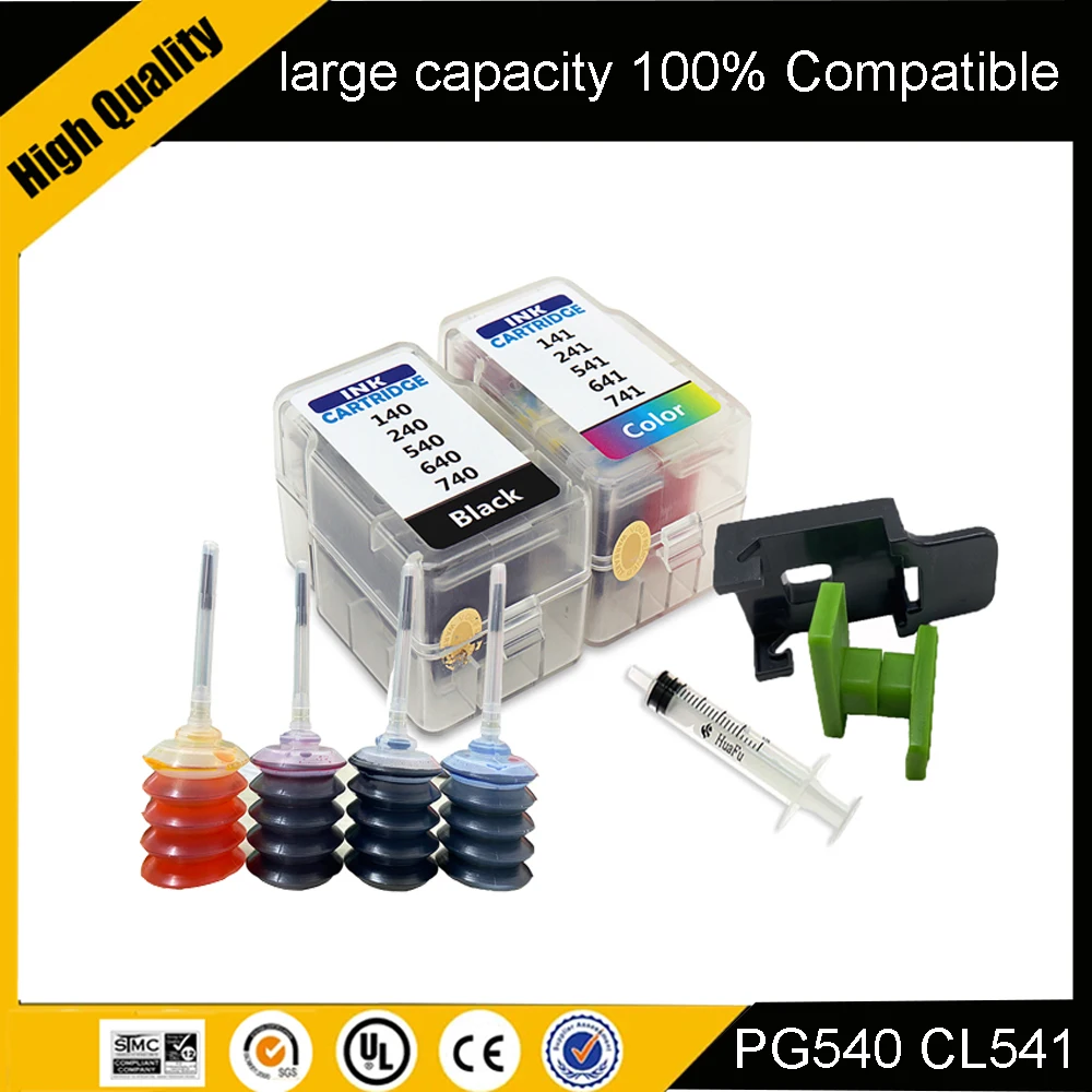 PG540 CL541 Smart Cartridge For Canon 540XL 541XL Ink Cartridge for Pixma MG4250 MG3250 MG3255 MG3550 MG4100 MG4150 Printer