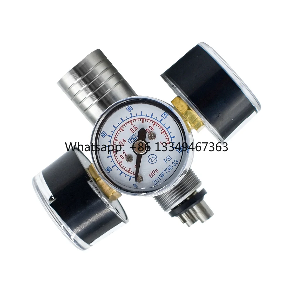 Dental Chair Air Unit Compressor Pressure Relief Valve Manometer Dental Air Pressure Testing Gauge