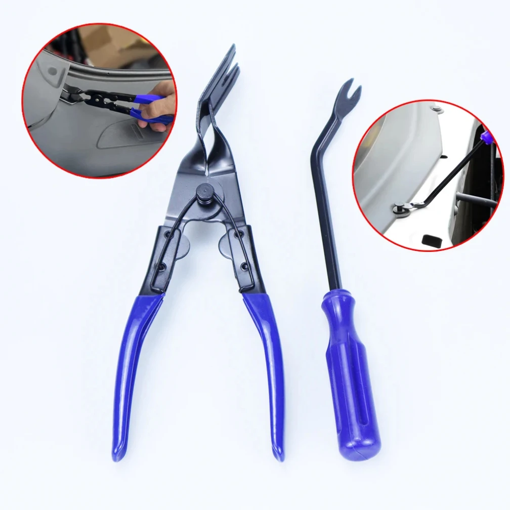 

3PcsCar Clips Fastener Removal Pliers Kit Panel Dashboard Window Disassembly Tool Fastener Panel Door Plastic Rivet Removal Tool