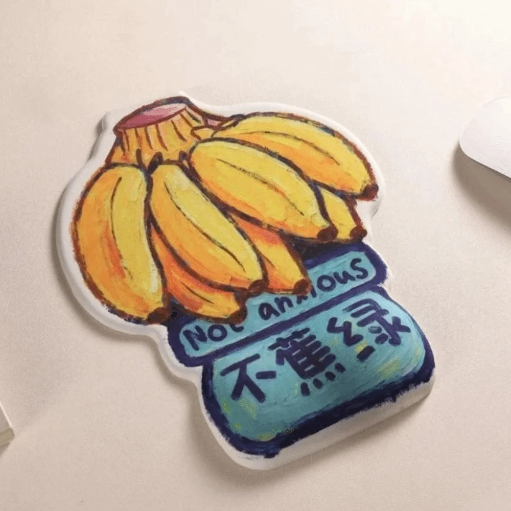 لوحة ماوس مبتكرة للوحة المفاتيح على شكل فاكهة، مسند معصم مريح على شكل رسوم كرتونية، مسند معصم مريح للكمبيوتر المحمول