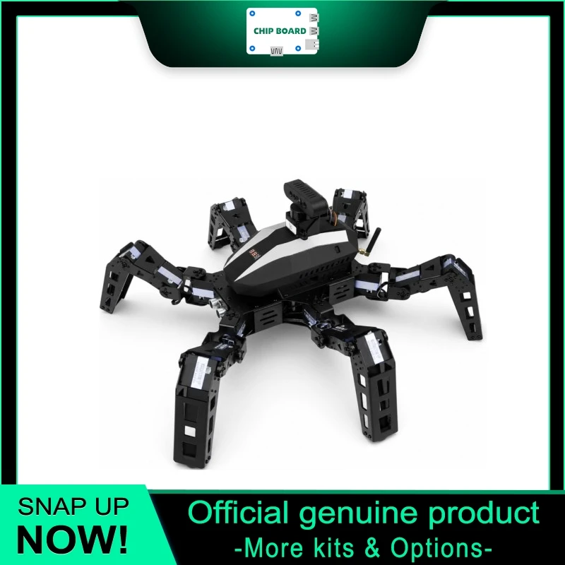 XIAO R Jetson Nano ROS Hexapod Robot LiDAR SLAM 3D Vision Open Source Bionic Spider Platform