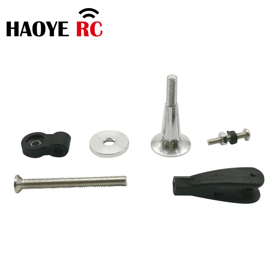 Haoye 2 Sets Control Horns Extra Strong With Bearing For RC Airplane Part Electric Foam Model Replacement