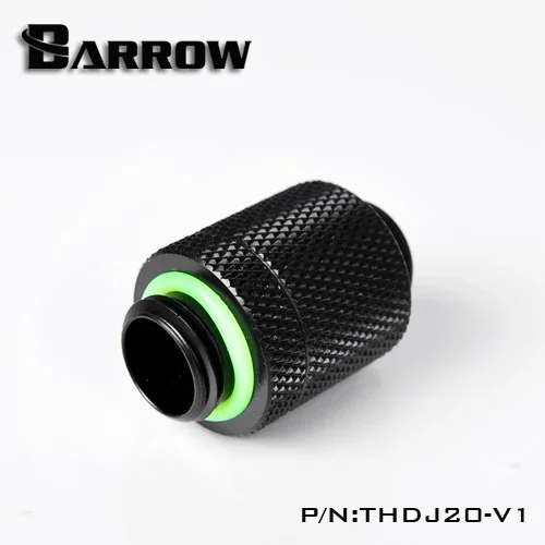 

Роторные коннекторы типа «Папа-папа» Barrow, белый, черный, серебристый, G1 / 4 дюйма, удлинитель (20-25 мм), система водяного охлаждения для ПК, THDJ20-V1