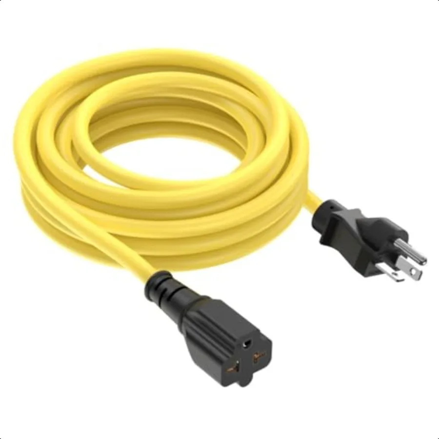 

Удлинитель 25 футов 12AWG Nema 520P Nema 520 Сверхмощный удлинительный кабель 20 А, штекер 20 А, 125 В, на 4 в 1 520R 515R 615R 620R Fem