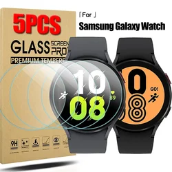 1-5pcs Tempered Glass Protection for Samsung Galaxy Watch 5 4  40/44MM 3 41/45MM 9H Screen Protective Film for 4 Classic 42/46MM