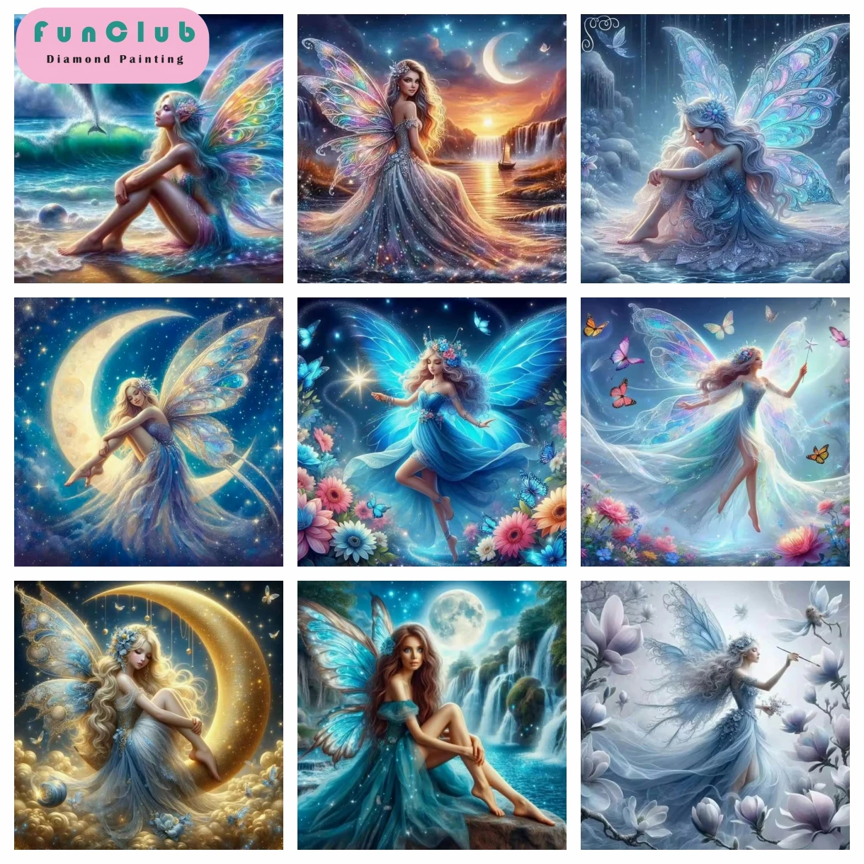 New Collection Butterfly Fairy Wing 5D DIY Diamond Painting Full Rhinestone Art Mosaic Embroidery Picture Wall Elf Decor Gifts
