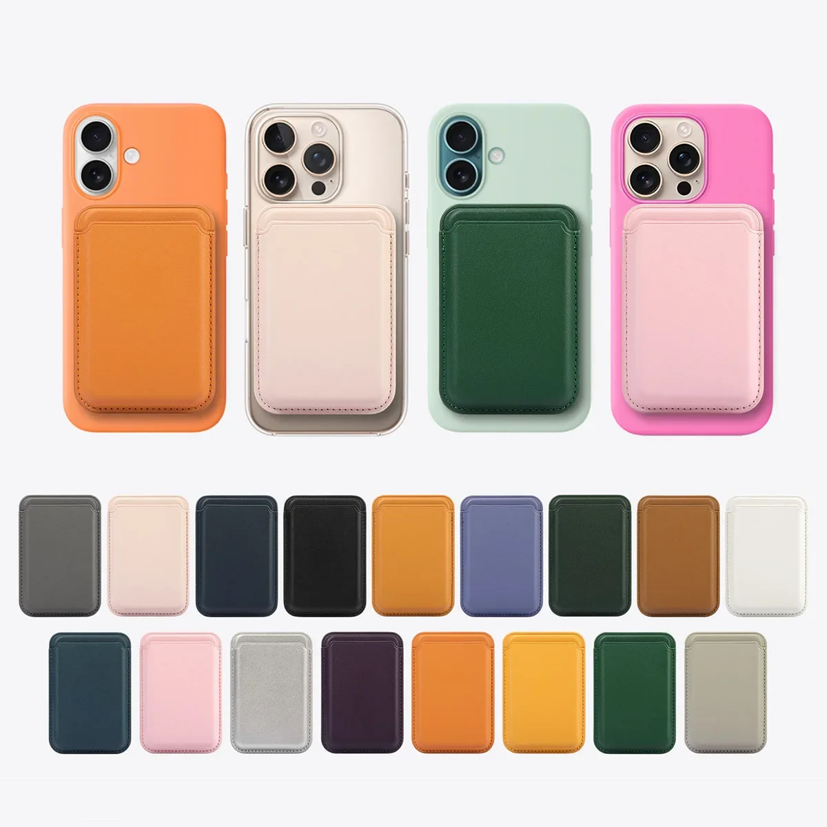 Ultradünne Kohlefaser-Textur Magnetische Magsafe-Kartenhalter-Brieftasche für iPhone 17 16 15 14 Pro Max Magnetische Kreditkartentasche