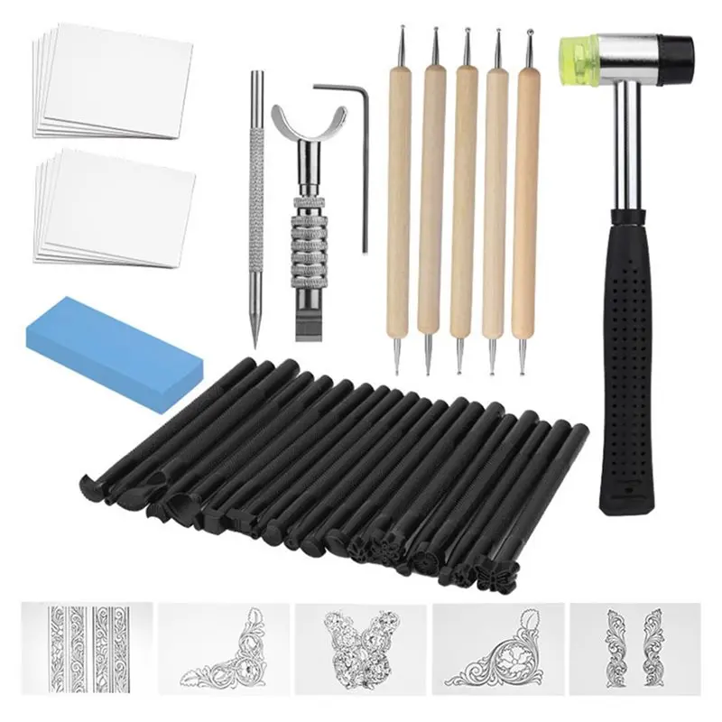 herramientas-de-estampado-de-cuero-m11k-kit-de-sellos-para-trabajar-el-cuero-kit-de-herramientas-para-tallar-cuero-con-boligrafo-grabador-de-cuero