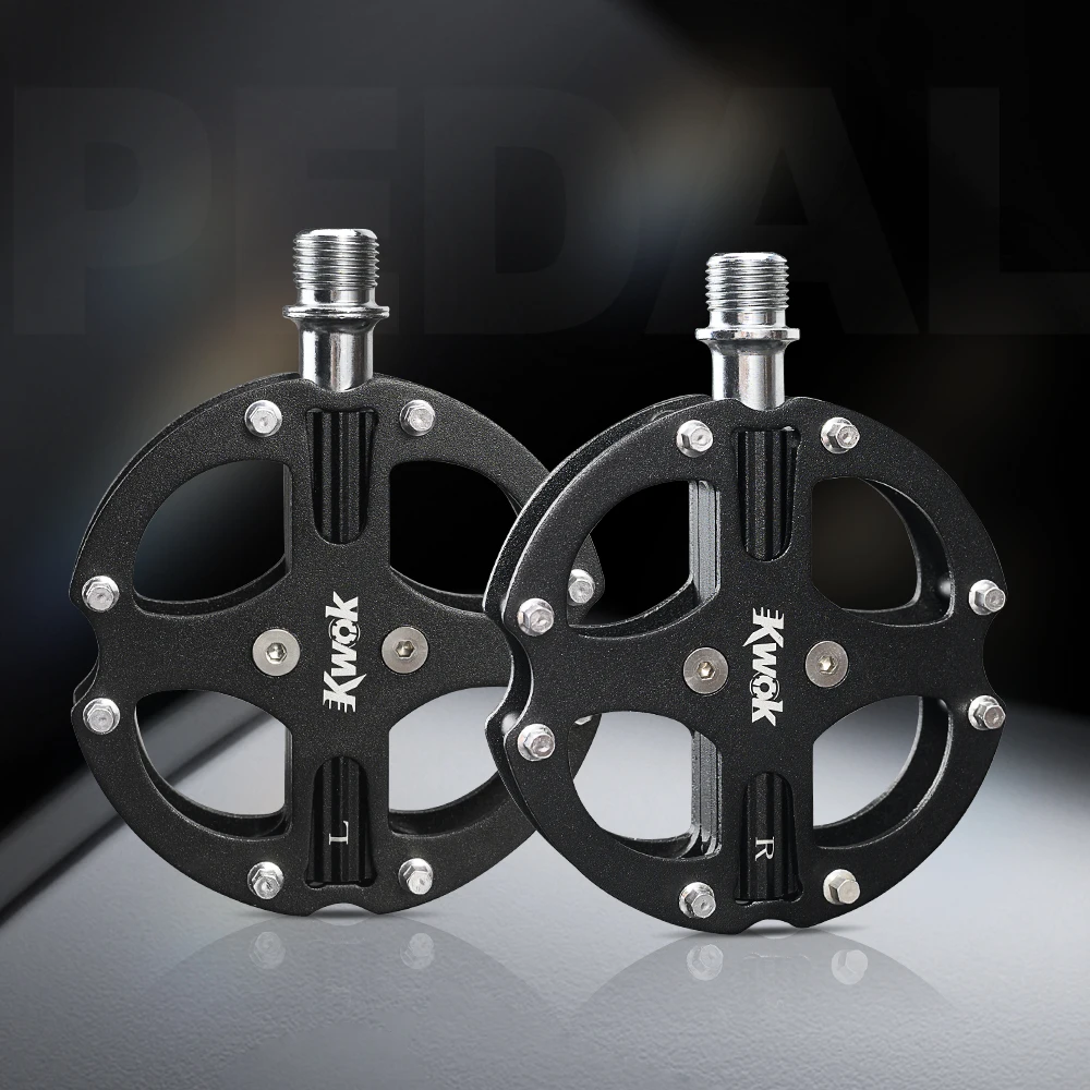 KWOK 290g Ultra-Light MTB Pedals 3 Sealed Bearing CNC Machine Aluminum Alloy Bike Bicycle Pedals Road BMX Cycling Bike Part