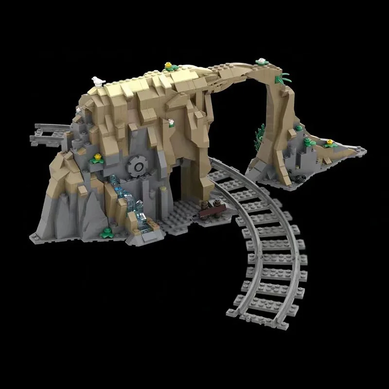 都市の街並みモデル MOC 組み立てブロック海岸線天然橋モジュール式テクノロジーギフトホリデー組み立て子供のおもちゃスーツ