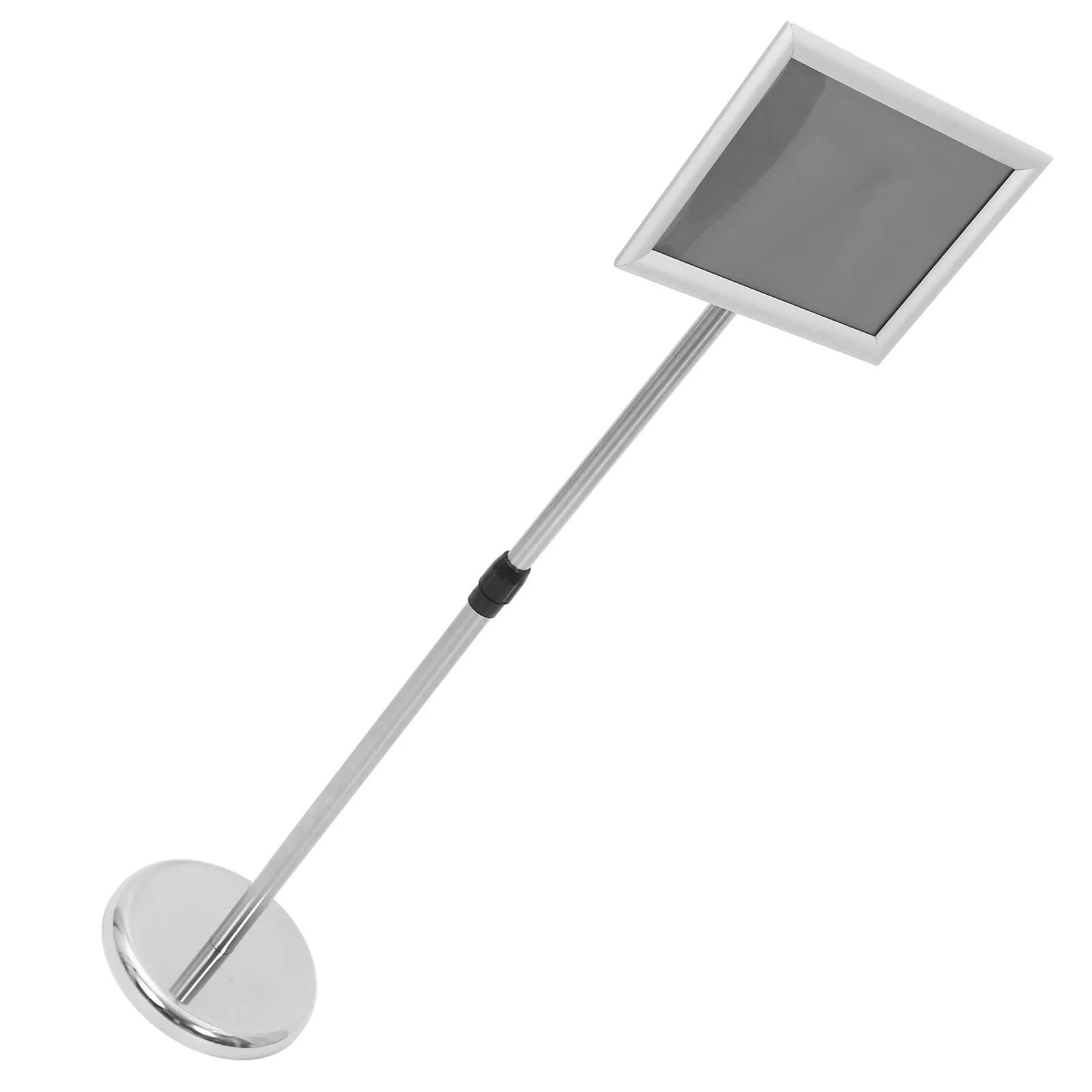 Floor Standing Stainless Steel Poster Display Stand Stable Large Floor Poster Holder Stanchion Sign Holder Portable