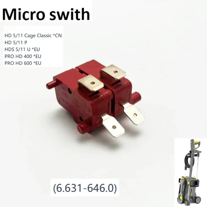 16A 250V Micro Switch Fit HD5 HDS5 HD400 HD600 Pressure Washer Trigger Control Replacement Electric Spare Repair Parts