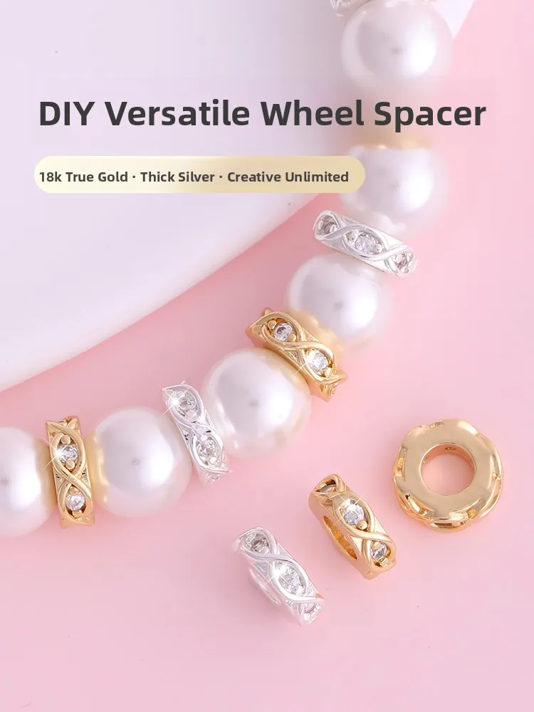 8k ouro sp contas e pingentes diy pulseira de pérola nelace rodas sp contas acessórios para faion jóias ing