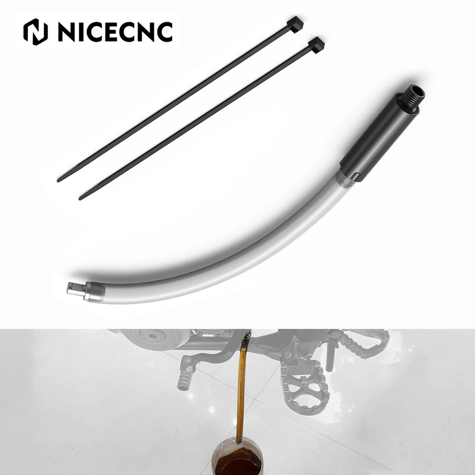 

NICECNC Oil Drain Tool Kit For KTM EXC 300 XC300 EXC XCW XC SX 250 300 For Husqvarna TE TX 300 2017-2025 GasGas EC300 2021-2025