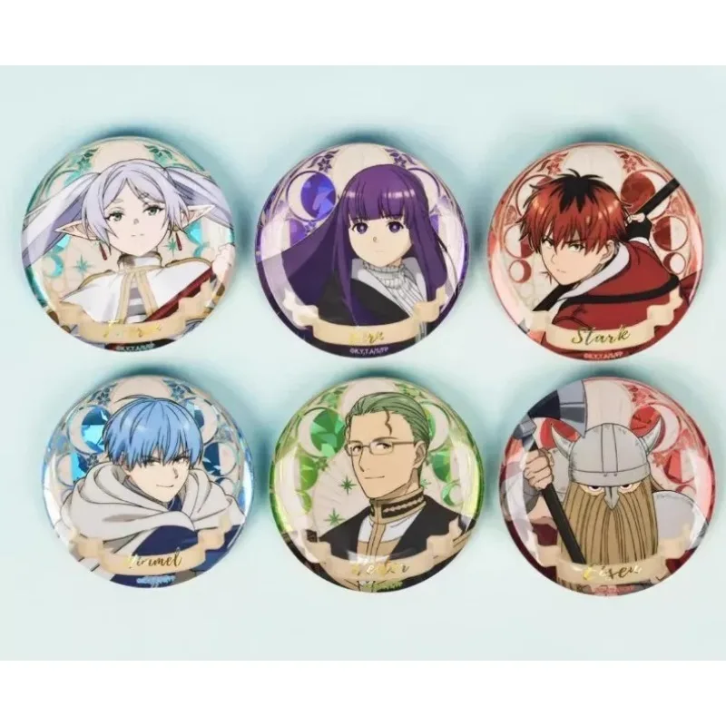 

Frieren Norden Himmel Anime Character Peripherals Laser Badges Exquisite High Quality Eye Catching Jewelry Suitable For DIY Gift