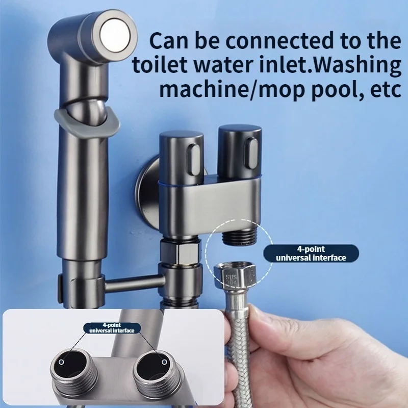 Conjunto de limpeza de banheiro bidé pulverizador de vaso sanitário conjunto de água fria portátil bidé acessórios de banheiro portátil lavagem de banheiro anal douche