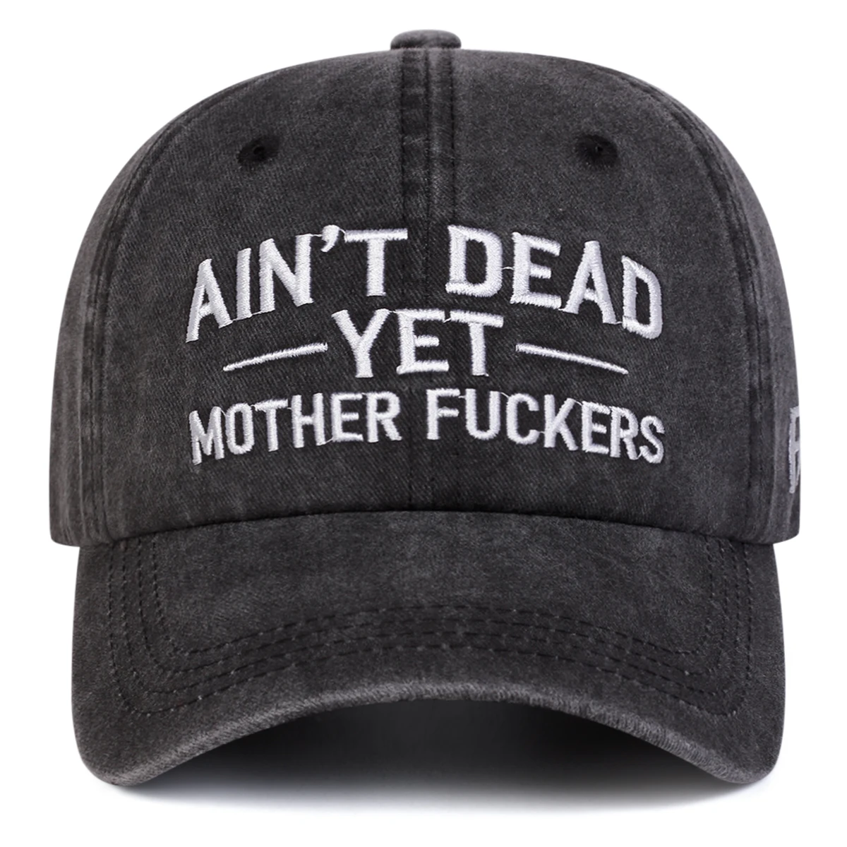 Unisex AINT DEAD YET Baseballkappen mit Stickerei, für Frühling und Herbst, für den Außenbereich, verstellbare Freizeithüte, Sonnenschutzhut, Sportkappe – Detail 4