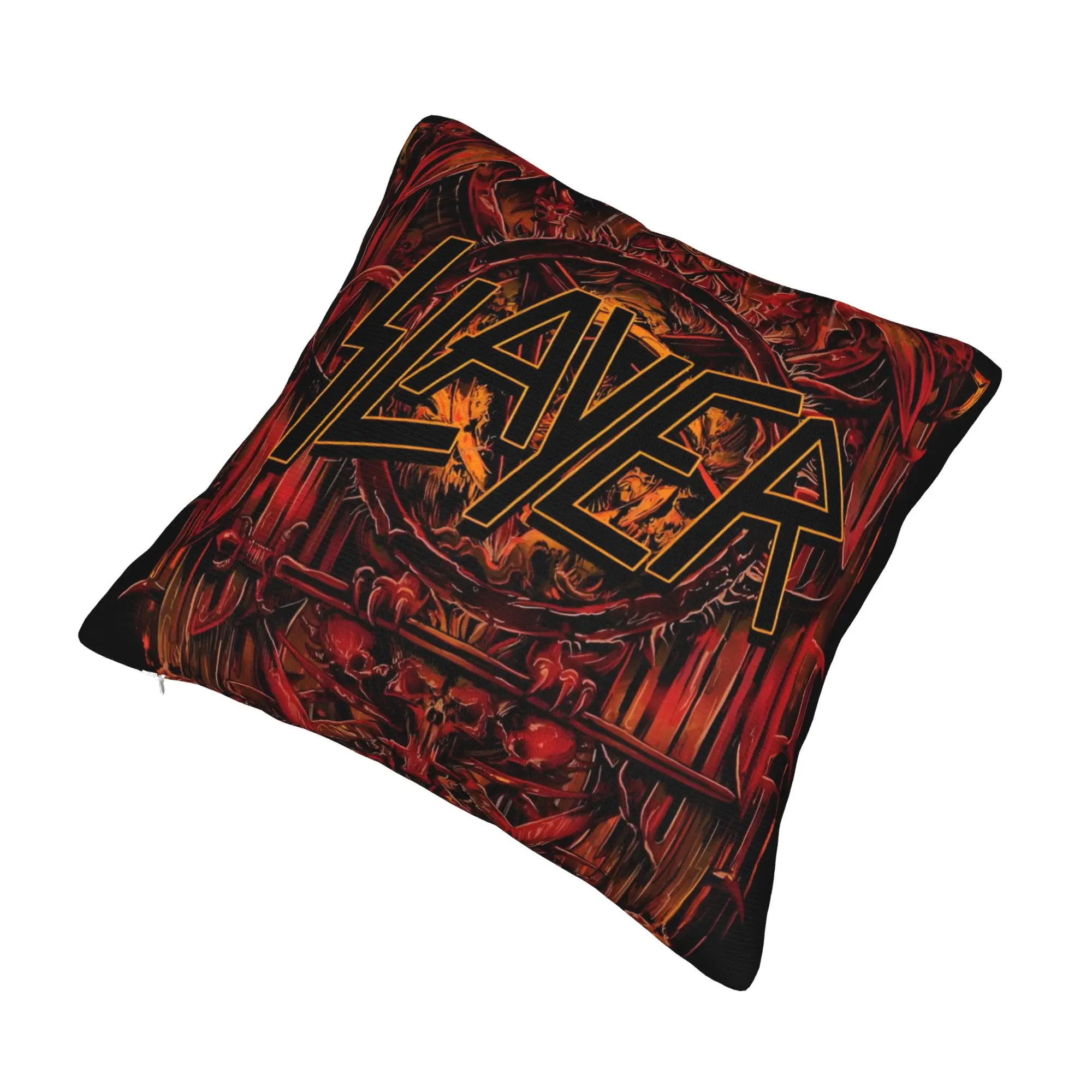 S-Slayers Rock Band Cushion Cover 45x45cm  Velvet Luxury Pillow Case for Sofa