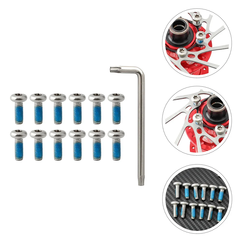 

1Set Bike Disc Brake Screws Stainless Steel Rust-Resistant Bolts Compatible with Mtb Road Hybrid E-Bikes