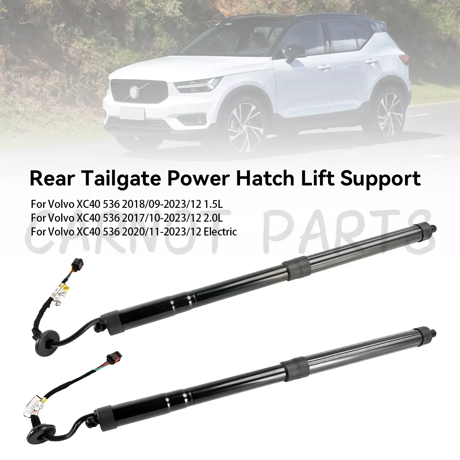 2PCS Rear Electric Tailgate Gas Strut fit Volvo XC40 2019-2023 32296296 32296297,32357573, 32384408