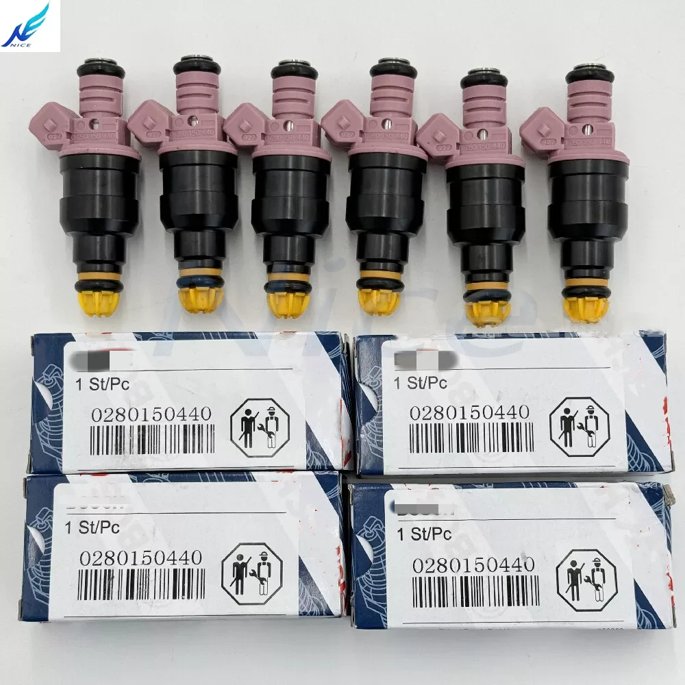 6 Pieces OEM 0280150440 Boschh FUEL INJECTORS FOR BM-W E36 328i M3 E39 Z3 M52 M52 B28 NEW