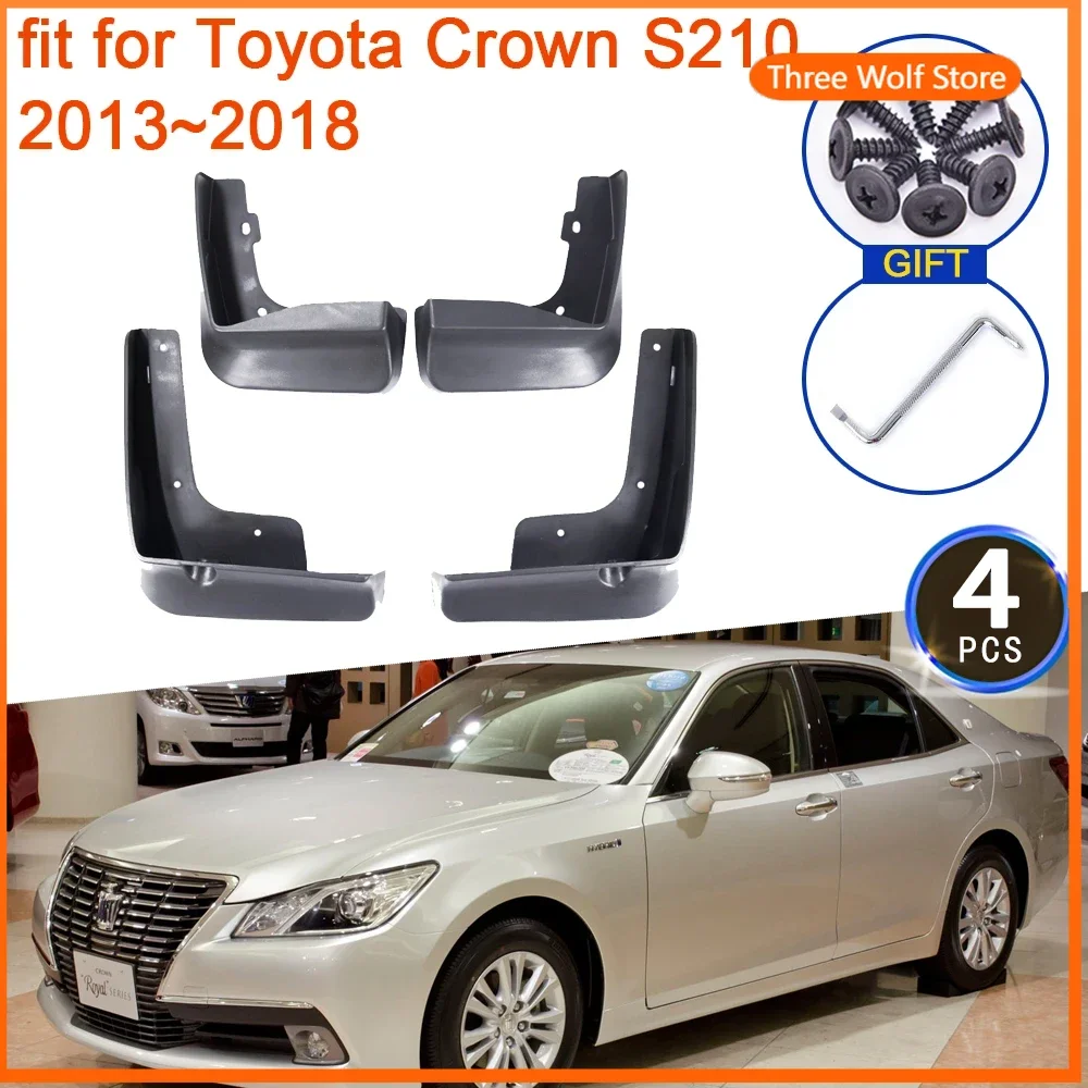 

4x for Toyota Crown S210 2013 2014 2015 2016 2017 2018 Mud Flaps Splash Guards Flap Mudguards Fender Rear Wheel 4Pcs Accessories