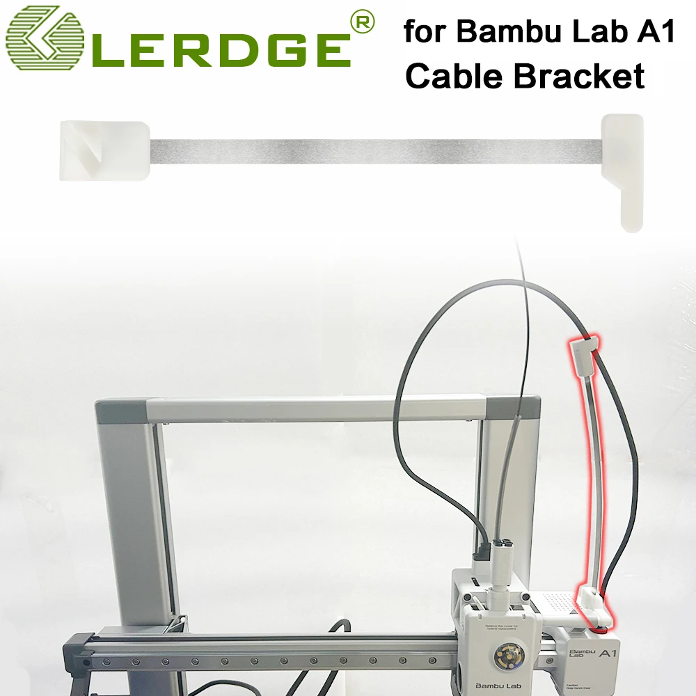 LERDGE Easy Install for BambuLab Wire Drag Chain Cable Guide for Bambu Lab A1 3D Printer  Cable Management Upgrades