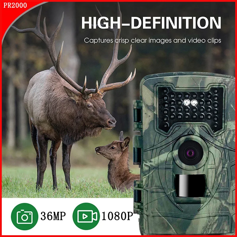 

1080P Waterproof Hunting Camera Infrared Night Vision Outdoor Animal Shooting Induction Photo Orchard Pasture Hunting Shooting