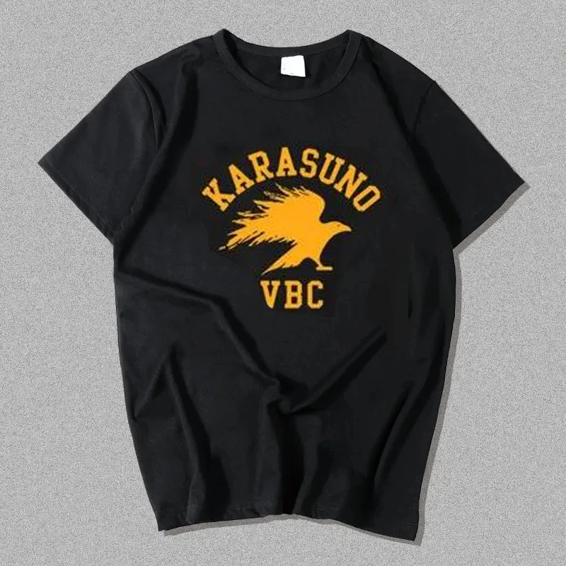 جديد Karasuno قميص هيناتا سحق تأثيري تي شيرت الرجال القطن Nekoma تي شيرت أنيمي Bokuto Oya مانغا الكرة الطائرة قصيرة الأكمام تيز