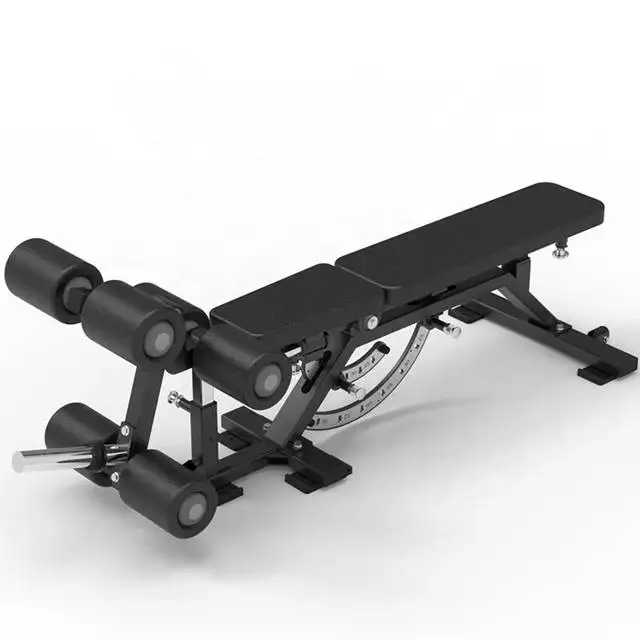 New design foldable weight sit up benches with extra leg extension / curl attachment, and preacher curl at for home gym