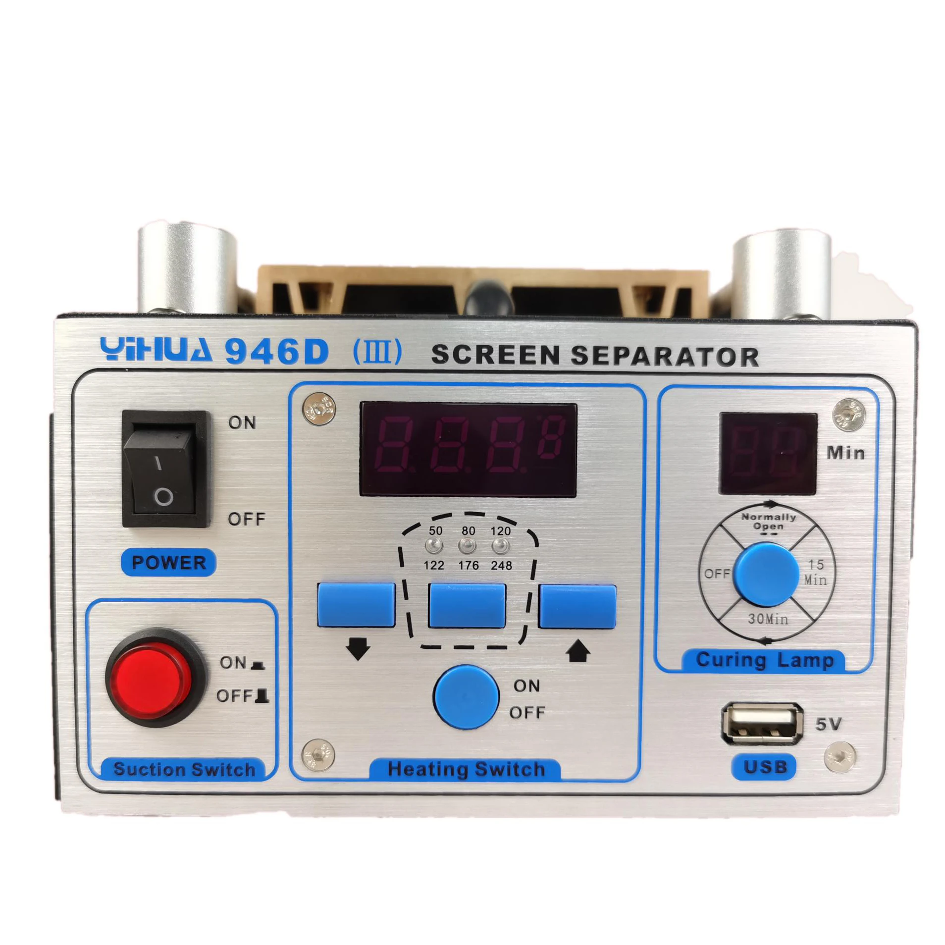 

YIHUA 946D-III LCD separator built-in strong suction vacuum pump separator phone glass split screen repair LCD separator machine