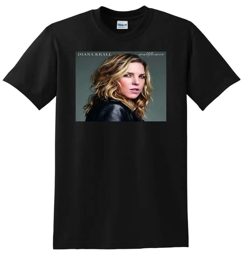 DIANA KRALL T SHIRT wallflower vinyl cd cover SMALL MEDIUM LARGE XL High Quality 100%Cotton Short Sleeve