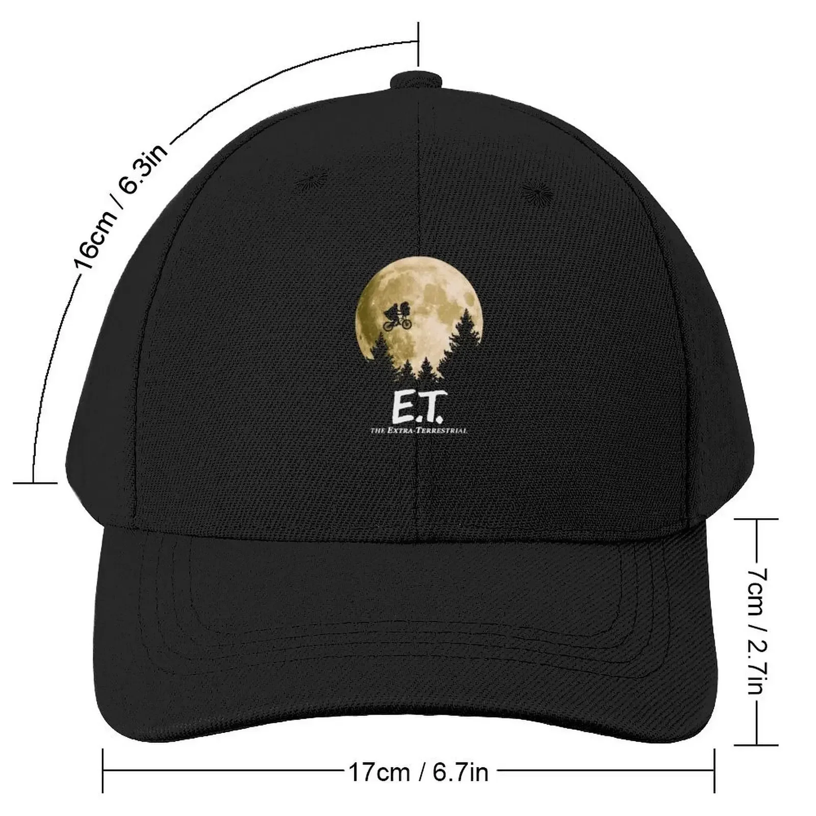 Art ET The Extra-terrestrial The Moon Baseball Cap Anime Visor Baseball Men Women's