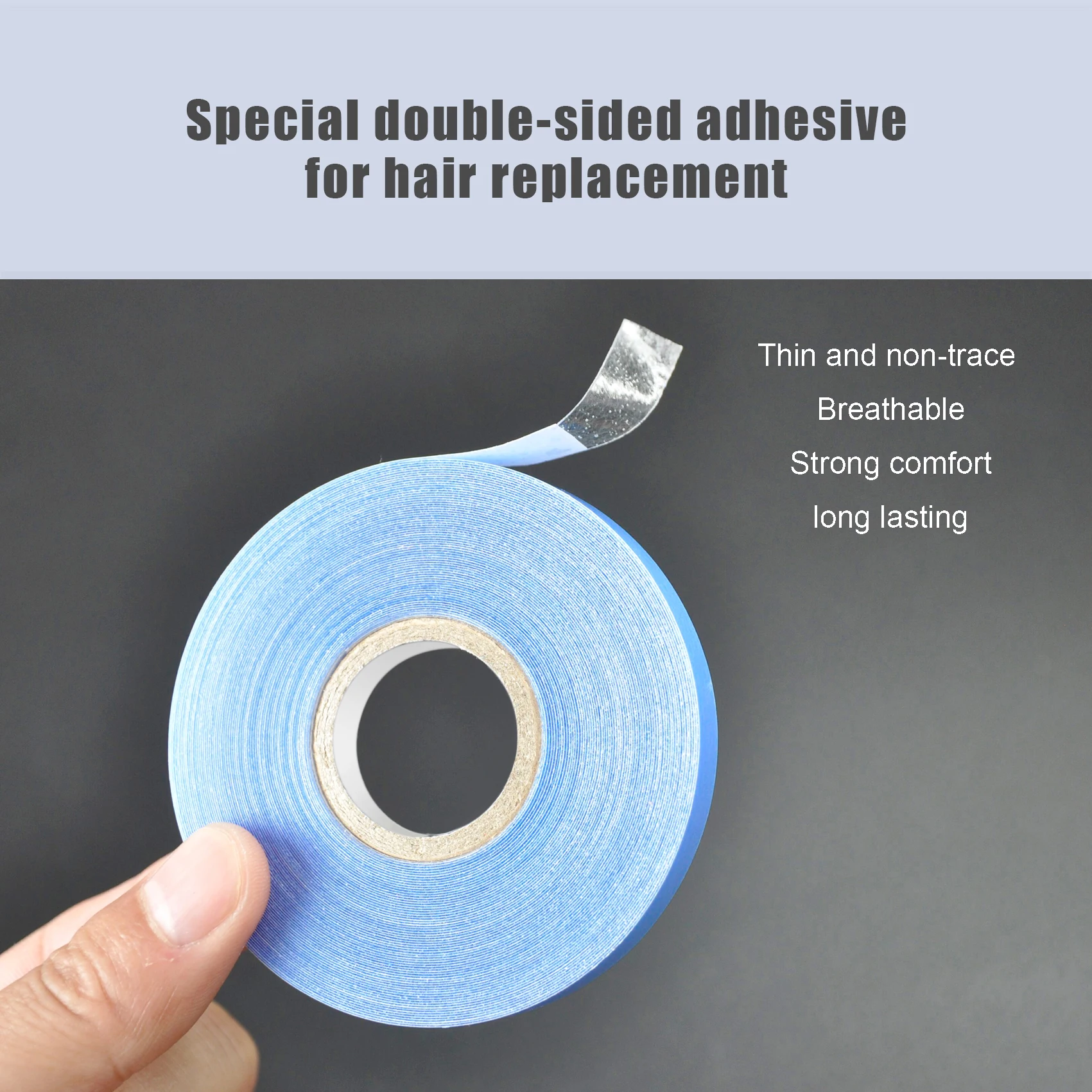 0.8cm*36yards Real Hair Extension Tape Hair System Tape Double Adhesive Tape For Tape in Hair Extension