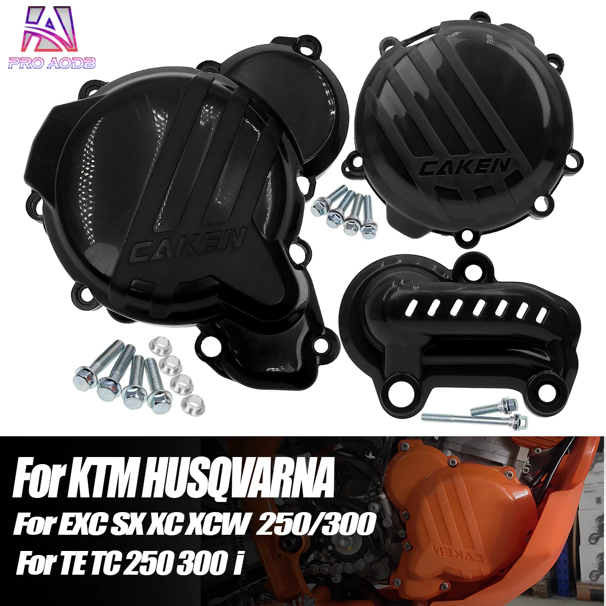 Engine Guard Cover Clutch Water Pump Ignition Cover For KTM 250 300 EXC SX XCW TPI Husqvarna TE TC 300iOff Road Motorcycle Parts