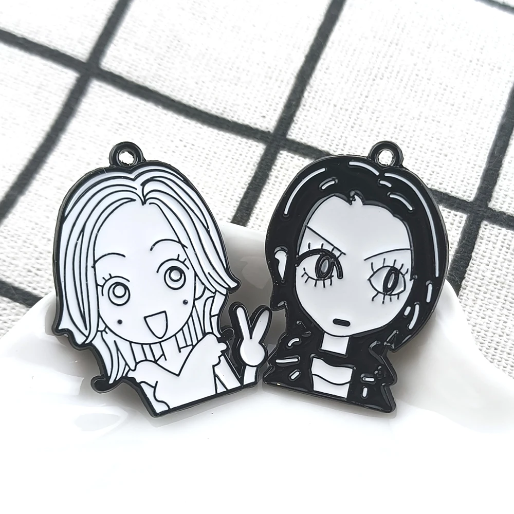 Comic Girls Nana Enamel Pin Classic Japanese Anime Character Brooches Lapel Backpack Badge Cartoon Jewelry Gift For Fans Friends