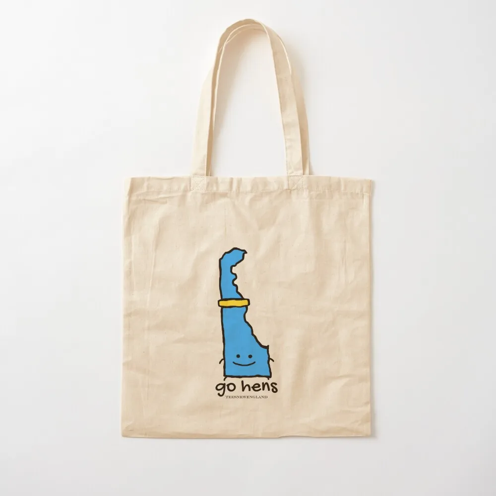 

Delaware Go Hens Design Tote Bag tote bags aesthetic eco folding custom Reusable bags Canvas