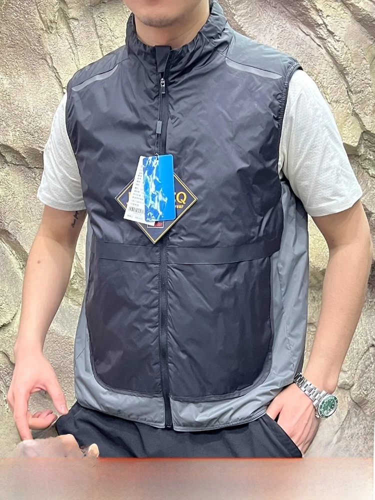 

Высококачественный хлопковый жилет Sl Tech для мужчин, водостойкая внутренняя одежда, молодежная модная подставка, цвет застежки-молния