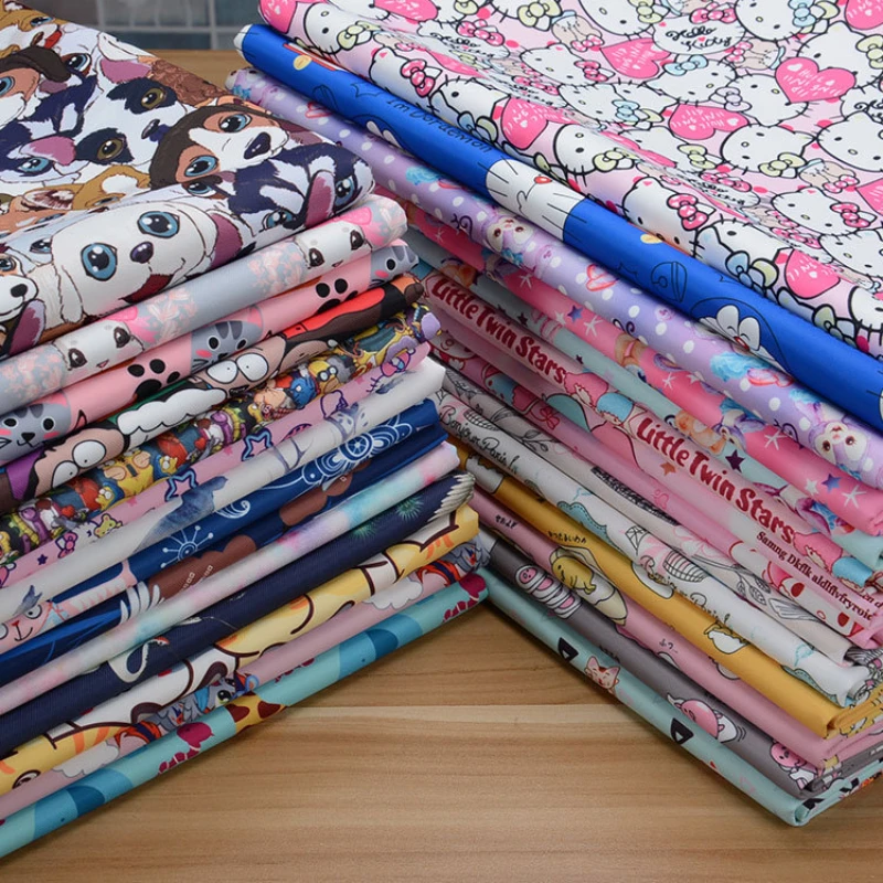 

Duffy Digital Printed Waterproof Fabric High Quality Cartoon Diagonal Curtain Sofa Cover Crafts Materials DIY Design Fabrics