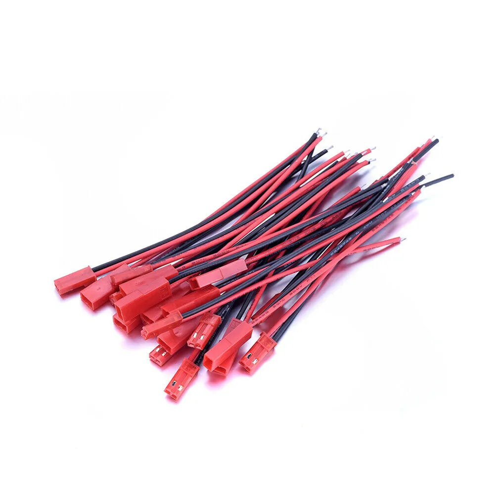 ل JST SM 2Pin مجموعة موصل 40 قطعة كابل ذكر وأنثى مع سلك 22AWG طول 100 مللي متر للإضاءة LED واستخدام الأجهزة