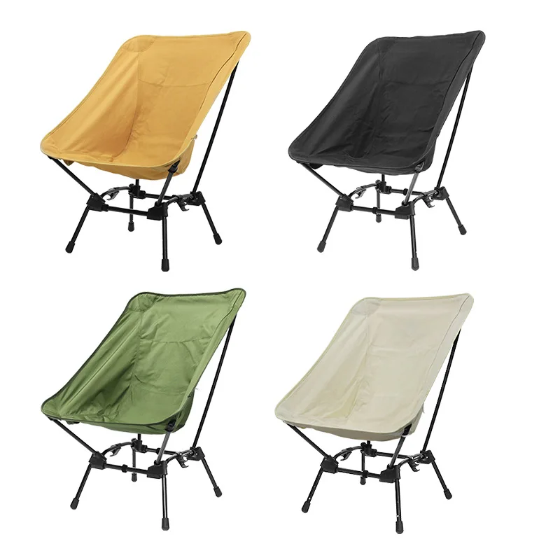 New Outdoor Portable Foldable Camping Chair Height Adjustable Folding Beach Fishing Chair  Camping Retractable square chairs