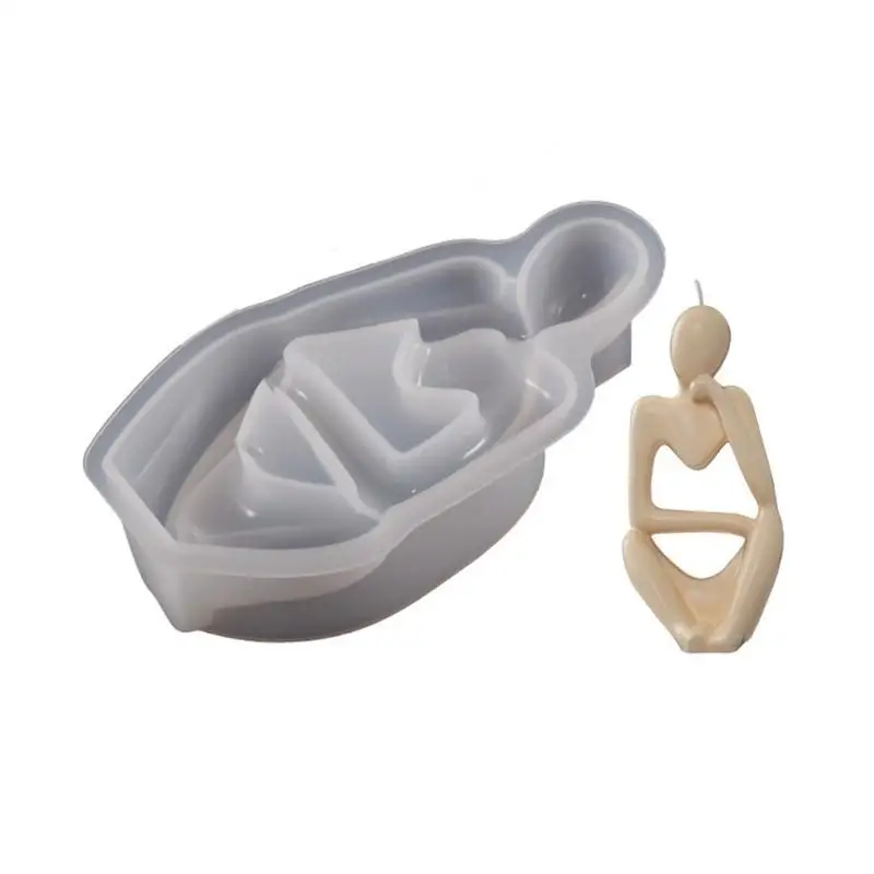 A52E Portrait Decor Silicone Mold Epoxy Resin DIY Decoration Making Soap
